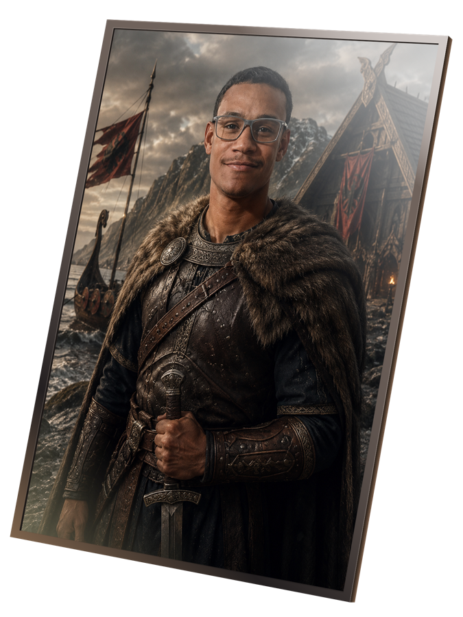 Cliente Beowulf personalizado em quadro nórdico